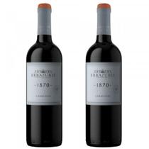 Kit 2 Vinhos Tinto Seco Errazuriz Chileno 1870 Carmenere