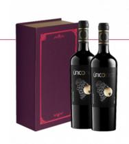 Kit 2 Vinhos Único Blend de Tintas + Caixa Livro Luxo - DiVinho Vinhos