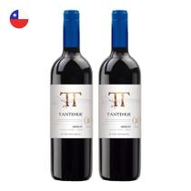 Kit 2 Vinhos Ventisquero Tantehue Merlot Tinto Chile 750ml Kit 2 Vinhos Ventisquero Tantehue Merlot Tinto Chile 750ml