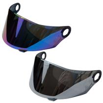 Kit 2 Viseira Para Capacete Espelhada Ls2 FF358 FF392 FF396 FW3 GT Anti Risco Helt Texx Mormaii Colorida Fume Camaleão