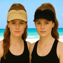 Kit 2 Viseiras TURBANTE Praia Proteção Solar Uv50+ 1090