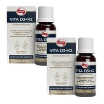 KIT 2 VITA D3 + K2 SABOR MENTA - 20ml - VITAFOR
