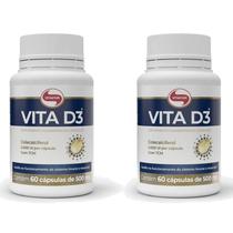 Kit 2 Vita D3 Vitamina D 60 Cápsulas Vitafor
