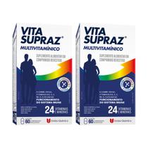 Kit 2 Vita Supraz Multivitamínico 60 Comprimidos Revestidos Kit 2 Vita Supraz Multivitamínico 60 Comprimidos Revestidos