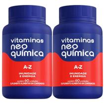 Kit 2 Vitamina A-Z Imunidade e Energia c/ 60 Comp. - Neo Química Kit 2 Vitamina A-Z Imunidade e Energia c/ 60 Comp. - Neo Química