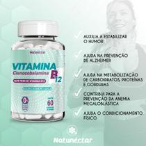 Kit 2 Vitamina B12 120 Cápsulas Natunéctar Cionocobalamina