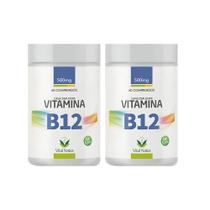 Kit 2 Vitamina B12 Cianocobalamina 500mg 2x60 comprimidos - Vital Natus Kit 2 Vitamina B12 Cianocobalamina 500mg 2x60 comprimidos - Vital Natus