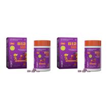 Kit 2 Vitamina B12 Kids 280mg 60 Comprimidos Mastigáveis FortLife Kit 2 Vitamina B12 Kids 280mg 60 Comprimidos Mastigáveis FortLife