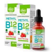 Kit 2 Vitamina B12 Methyl 30ml Gotas Morango Unilife