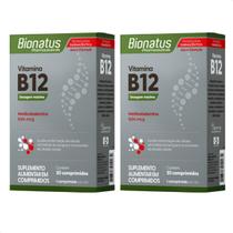 Kit 2 - Vitamina B12 Metilcobalamina 30 comprimidos Bionatus