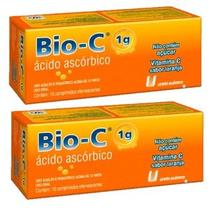 Kit 2 Vitamina Bio-C Ácido ascórbico 10cmp - União Química