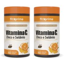 Kit 2 Vitamina C 1000mg Com Zinco e Selênio 60 Cápsulas Fitoprime