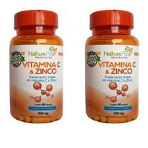 Kit 2 Vitamina C e Zinco 60 Cápsulas 500mg Kit 2 Vitamina C e Zinco 60 Cápsulas 500mg