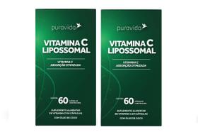 Kit 2 Vitamina C Lipossomal 1000MG 60 caps Puravida