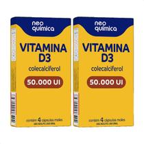 Kit 2 - Vitamina D 50.000UI Neo Química 8 Cápsulas Cada Full Kit 2 - Vitamina D 50.000UI Neo Química 8 Cápsulas Cada Full