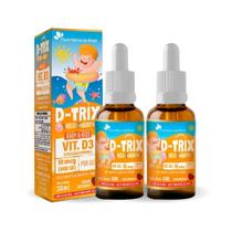 Kit 2 Vitamina D DTRIX Kids Gotas Sabor Morango 30ml Flora Nativa Kit 2 Vitamina D DTRIX Kids Gotas Sabor Morango 30ml Flora Nativa