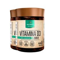 Kit 2 Vitamina D3 2000 UI Nutrify 60 Cápsulas