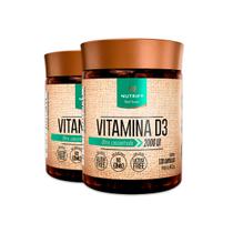 Kit 2 Vitamina D3 2000UI 120 Cápsulas Nutrify