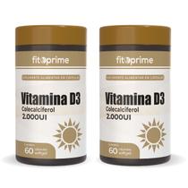 Kit 2 Vitamina D3 2000UI Colecalciferol 60 Cápsulas Fitoprime