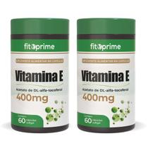 Kit 2 Vitamina E 400mg 400UI por Cápsula Com 60 Cápsulas Fitoprime
