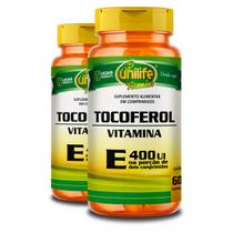 Kit 2 Vitamina E Tocoferol Unilife 60 Comprimidos