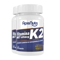 Kit 2 Vitamina K2 Apisnutri 60 Cápsulas Kit 2 Vitamina K2 Apisnutri 60 Cápsulas