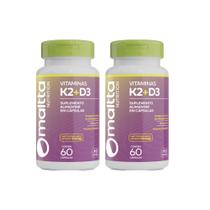 Kit 2 Vitamina K2 + D3 2x60 cápsulas Maltta