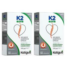 Kit 2 Vitamina K2, Mk-7, Menaquinona-7 30 Cápsulas Katigua