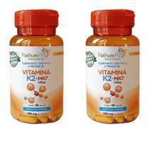 Kit 2 Vitamina K2-MK7 60 Cápsulas 500mg - NathurePro