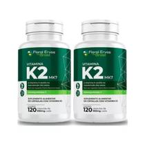 Kit 2 Vitamina K2 Mk7 Menaquinona 7 240 Caps Floral Ervas