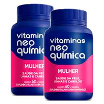 Kit 2 Vitamina Neo Química Mulher 60 Comprimidos - Centrotabs