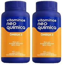 Kit 2 Vitamina Ômega 3 com 60 Cápsulas - Neo Química - Neo Quimica