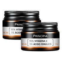 Kit 2 Vitamina Principia VC-95 Vitamina C e Ácido Ferúlico 10g