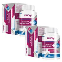 Kit 2 Vitamina Suplemento Cálcio Mg K2 D3 90 Cps - Duom