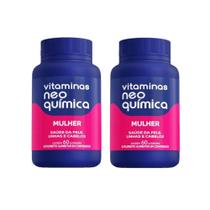 Kit 2 Vitaminas A-Z mulher Com 60 Comprimidos - Neo Química Kit 2 Vitaminas A-Z mulher Com 60 Comprimidos - Neo Química
