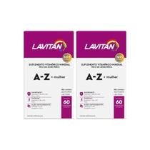Kit 2 Vitaminas Lavitan A-Z Mulher De 60Cps - Cimed