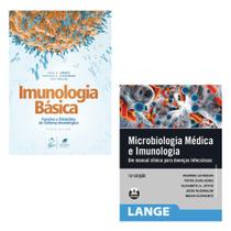 Kit 2 vol: imunologia básica - funções e distúrbios do sistema imunológico + microbiologia médica e imunologia - Kit de Livros