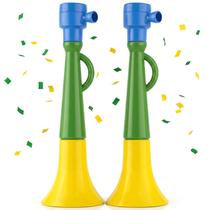 Kit 2 Vuvuzela Cornetas N3 Para Torcedores Do Brasil Verde Amarela Copa Do Mundo 2026