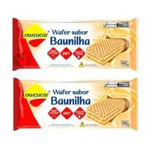Kit 2 Wafer Sabor Baunilha Lowçucar Zero Lactose Diet 115g