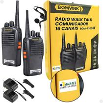 Kit 2 Walk Talk Ht Longa Distância 16 Canais Profissional - BOMVINK