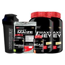 Kit 2 Waxy Whey 900G+ Bcaa 100G Tangerina+ Thermo Start