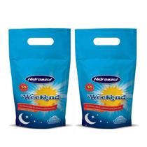 Kit 2 Weekend 2,4kg Piscina Limpa Da Noite Pro Dia HidroAzul