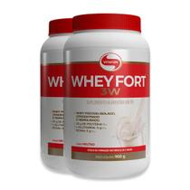 Kit 2 Whey Fort 3W Neutro Vitafor 900g Kit 2 Whey Fort 3W Neutro Vitafor 900g