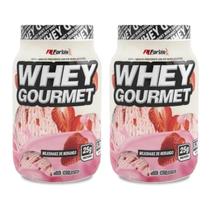 Kit 2 Whey Gourmet Concentrado Isolado Hidrolisado 907G Mora