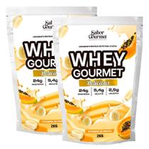 Kit 2 Whey Gourmet Delicious (4 Kilos) Delicioso Vitamina