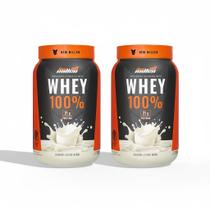 Kit 2 whey protein 100% 21g proteina leche ninõ pote 900g