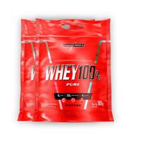 Kit 2 Whey Protein 100% Puro Integral Medica Baunilha 900g
