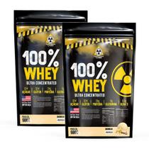 Kit 2 Whey Protein 100% Ultra Concentrado 1,8K Baunilha