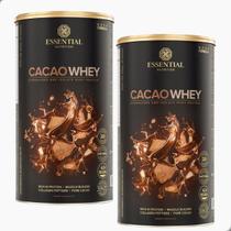 Kit 2 Whey Protein Cacau 450g Essential Nutrition Kit 2 Whey Protein Cacau 450g Essential Nutrition