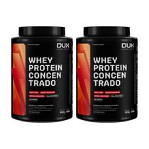 Kit 2 whey protein concentrado 20g proteina caramelo salgado 100% pura 900g dux Kit 2 whey protein concentrado 20g proteina caramelo salgado 100% pura 900g dux